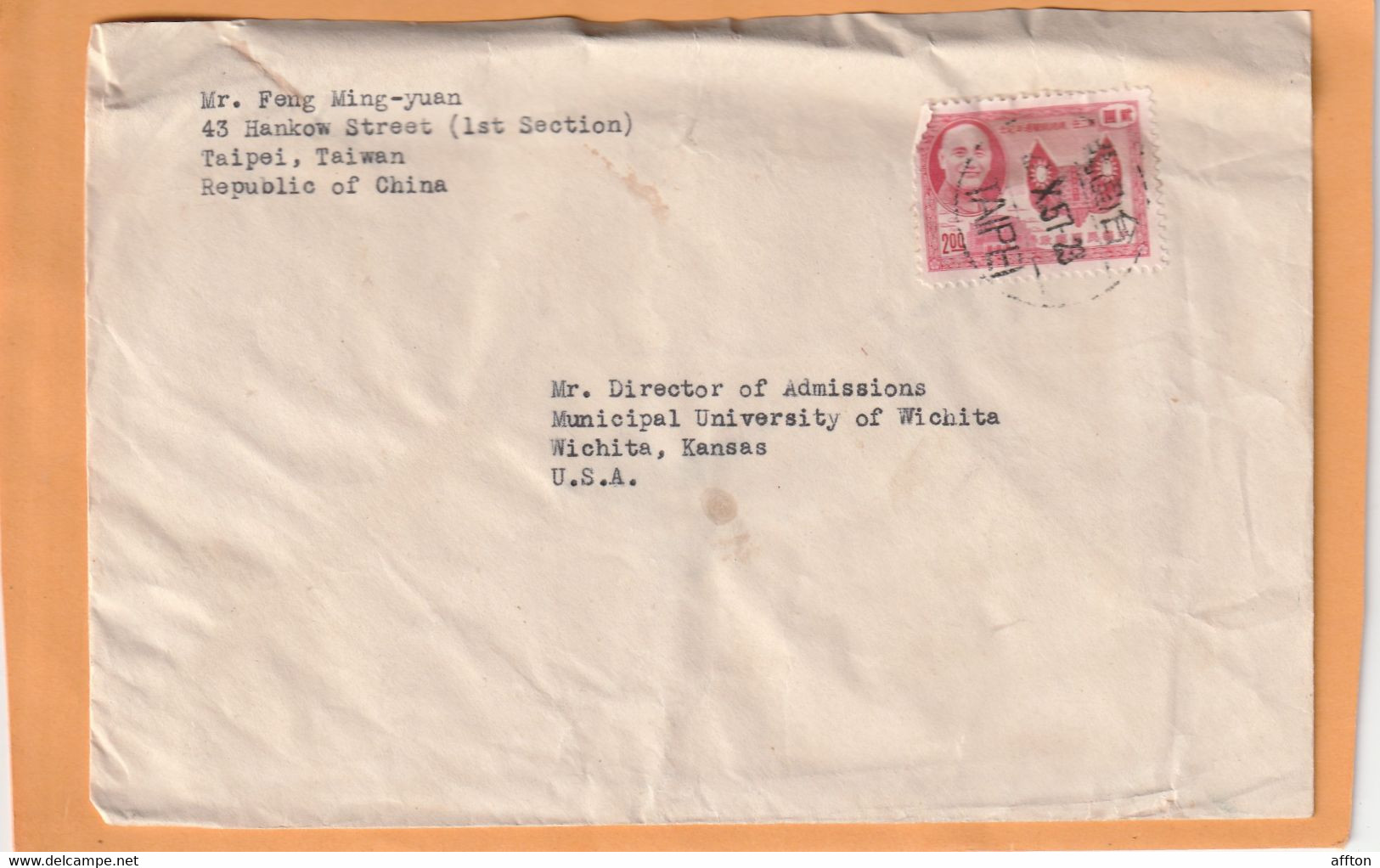 Taiwan ROC China Old Cover Mailed - Briefe U. Dokumente