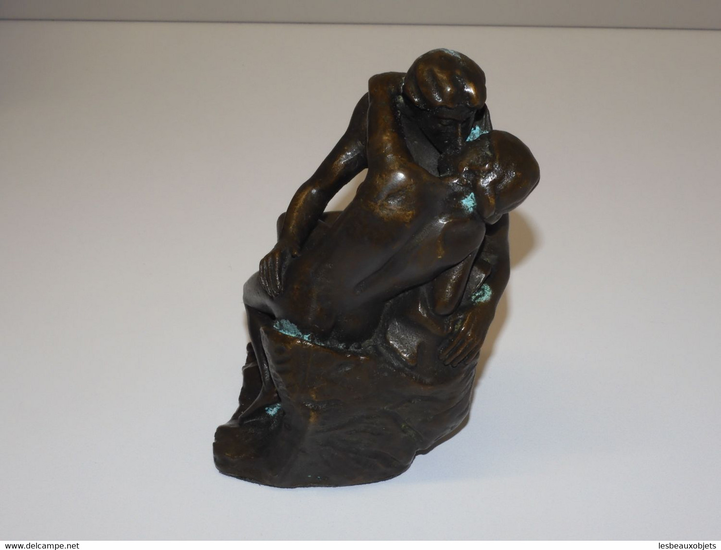 *SUJET LE BAISER DE RODIN BRONZE ATLAS COLLECTON déco vitrine E