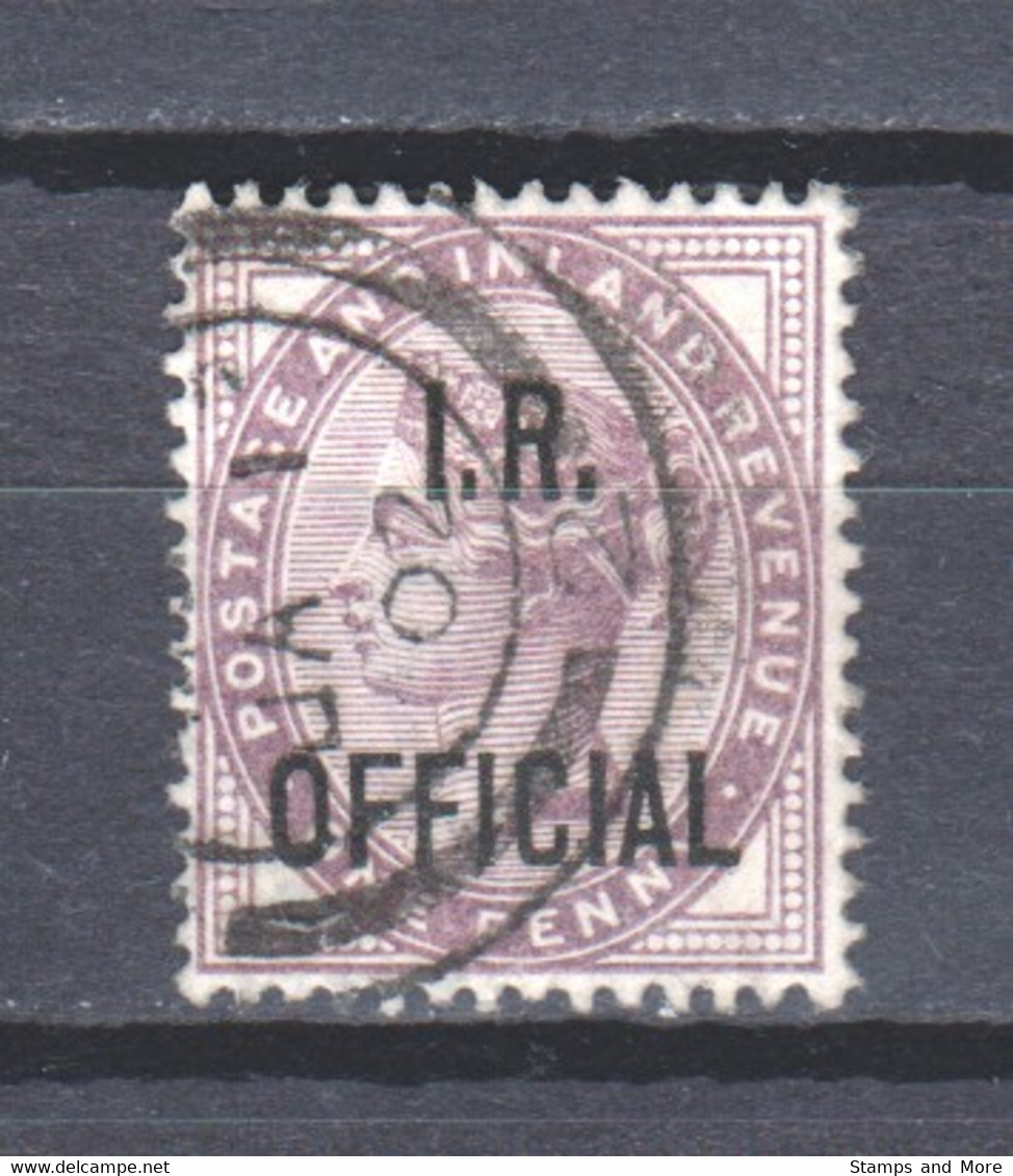 Great Britain 1882 I.R. Official Mi 40A Canceled (2) - Service