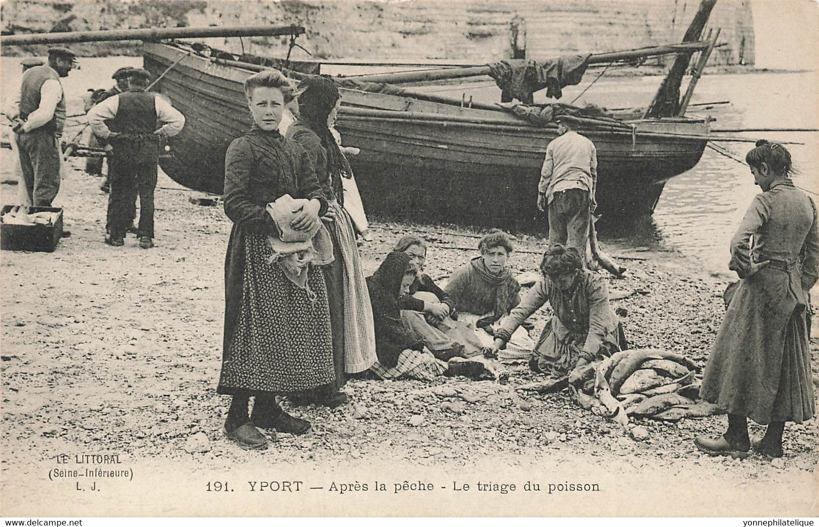 76 - SEINE MARITIME - YPORT - Après La Pêche - Triage Du Poisson - Superbe - 10813 - Yport