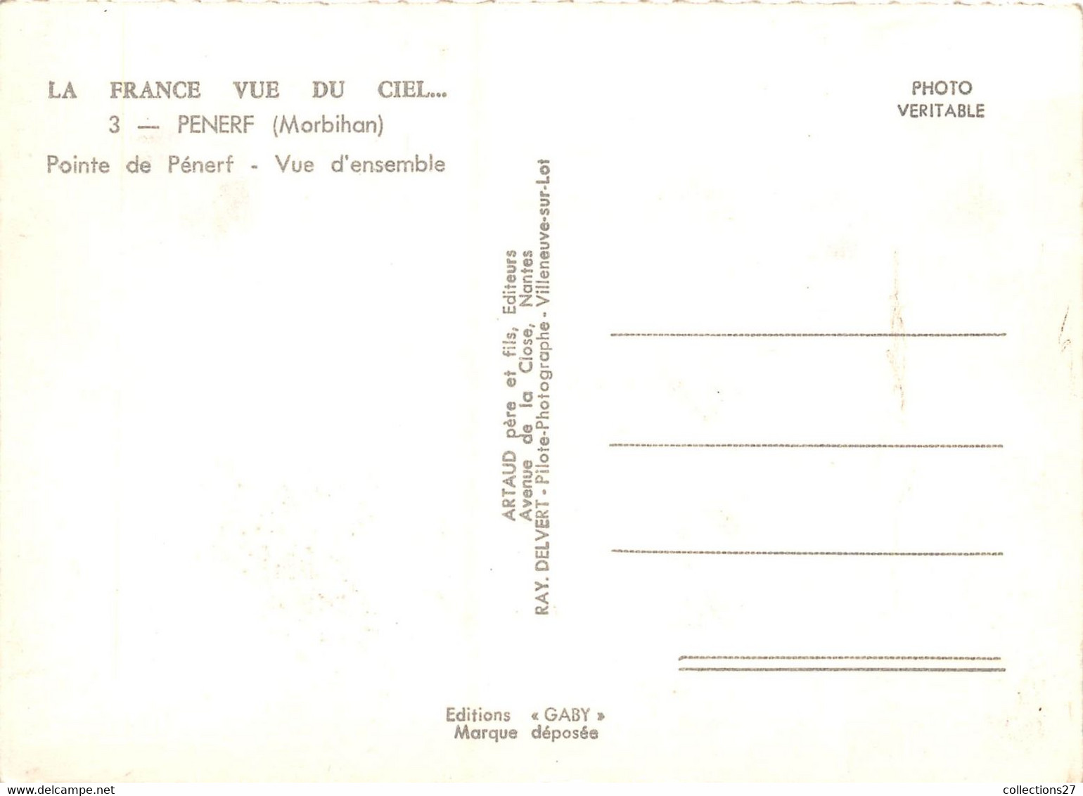 56-PENERF- POINTE DE PENERF VUE D'ENSEMBLE DU CIEL - Autres & Non Classés