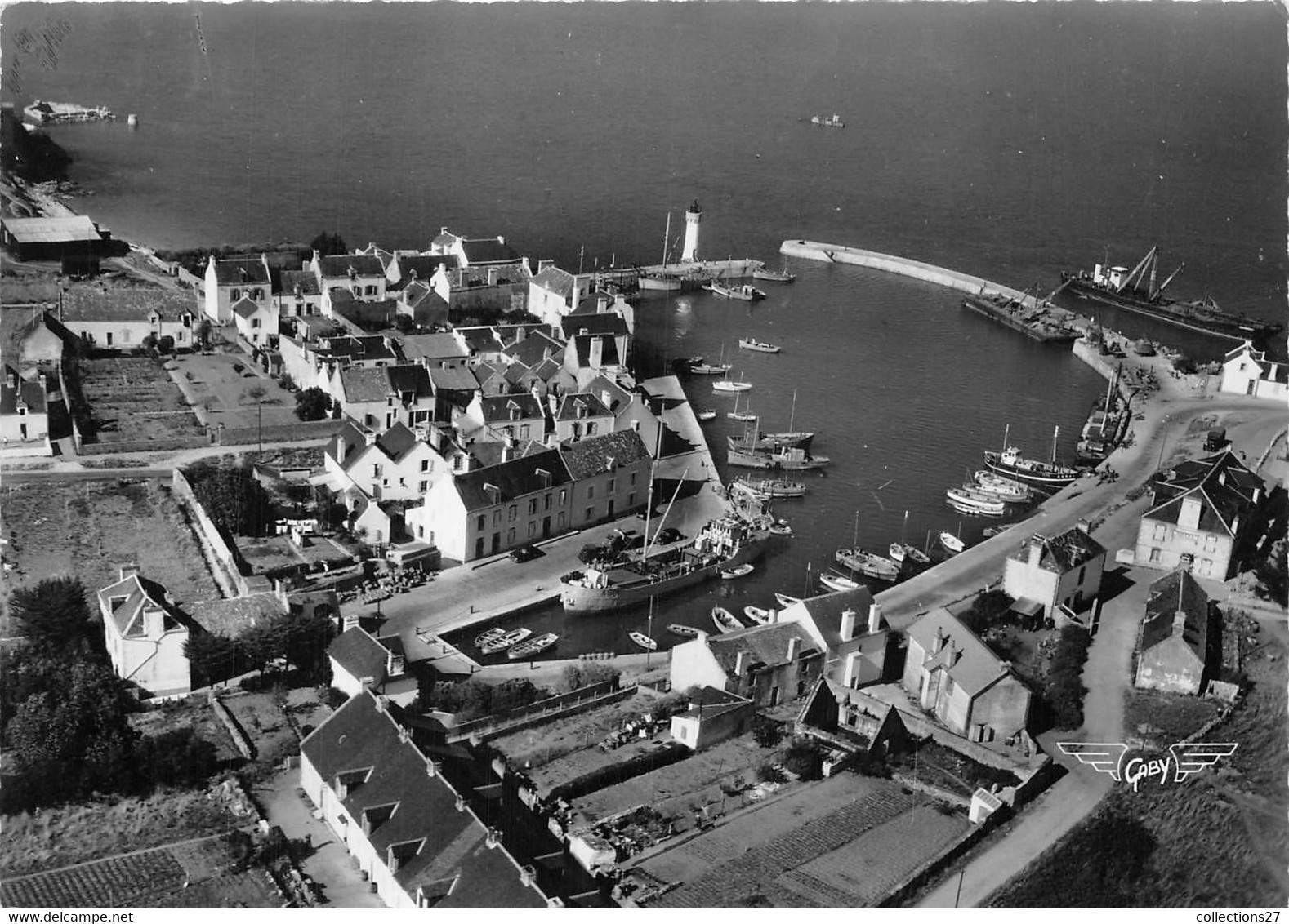 56-PORT-HALIGUEN-EN-QUIBERON-  VUE GENERALE DU CIEL - Autres & Non Classés