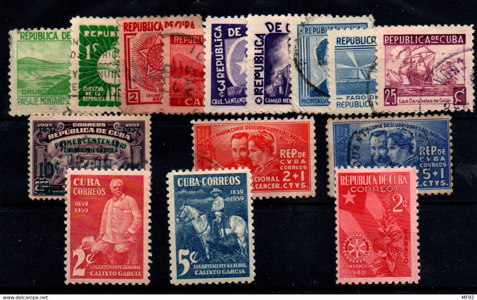 Cuba Nº 239/44, 247/48, 253/6, 260/61, 266. Año 1937/40 - Neufs