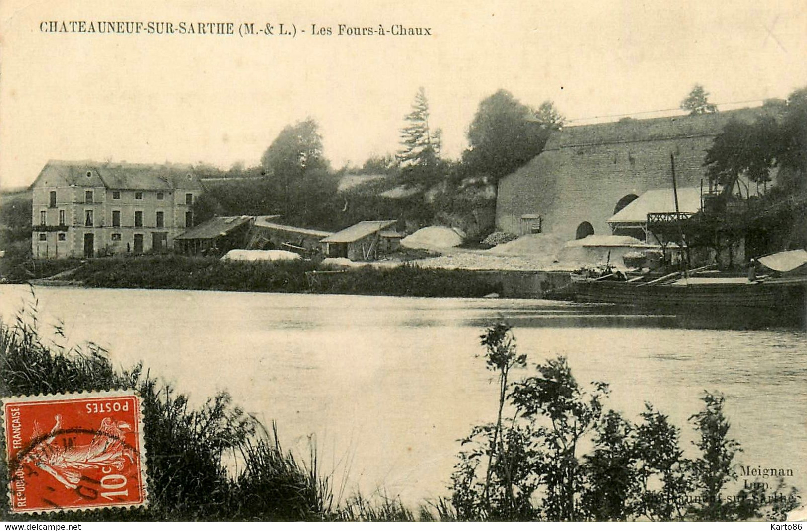 Chateauneuf Sur Sarthe * 1911 * Les Fours à Chaux - Chateauneuf Sur Sarthe