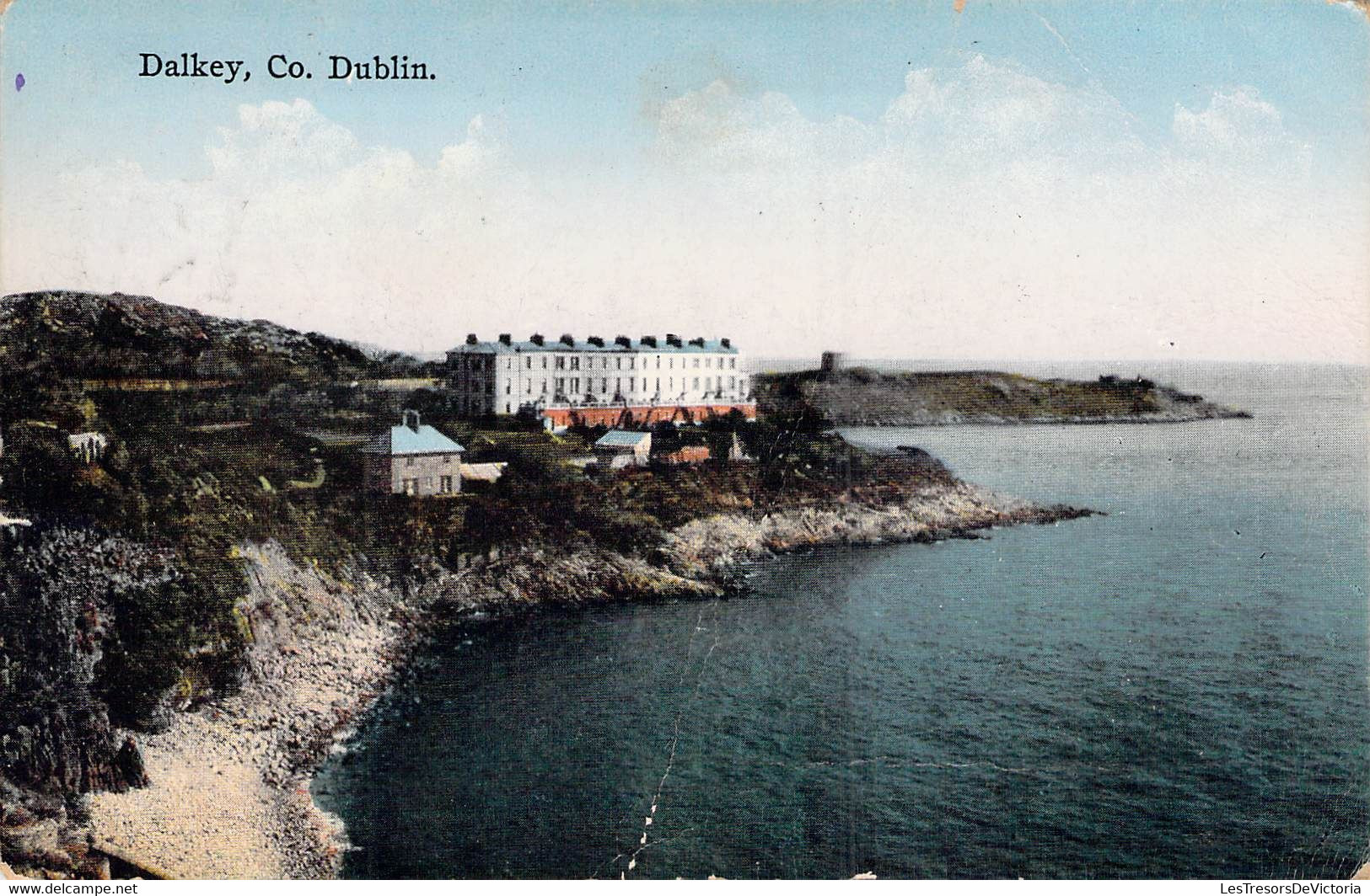 CPA - DALKEY CO - DUBLIN - Colorisée - Mer - Falaise - Andere & Zonder Classificatie