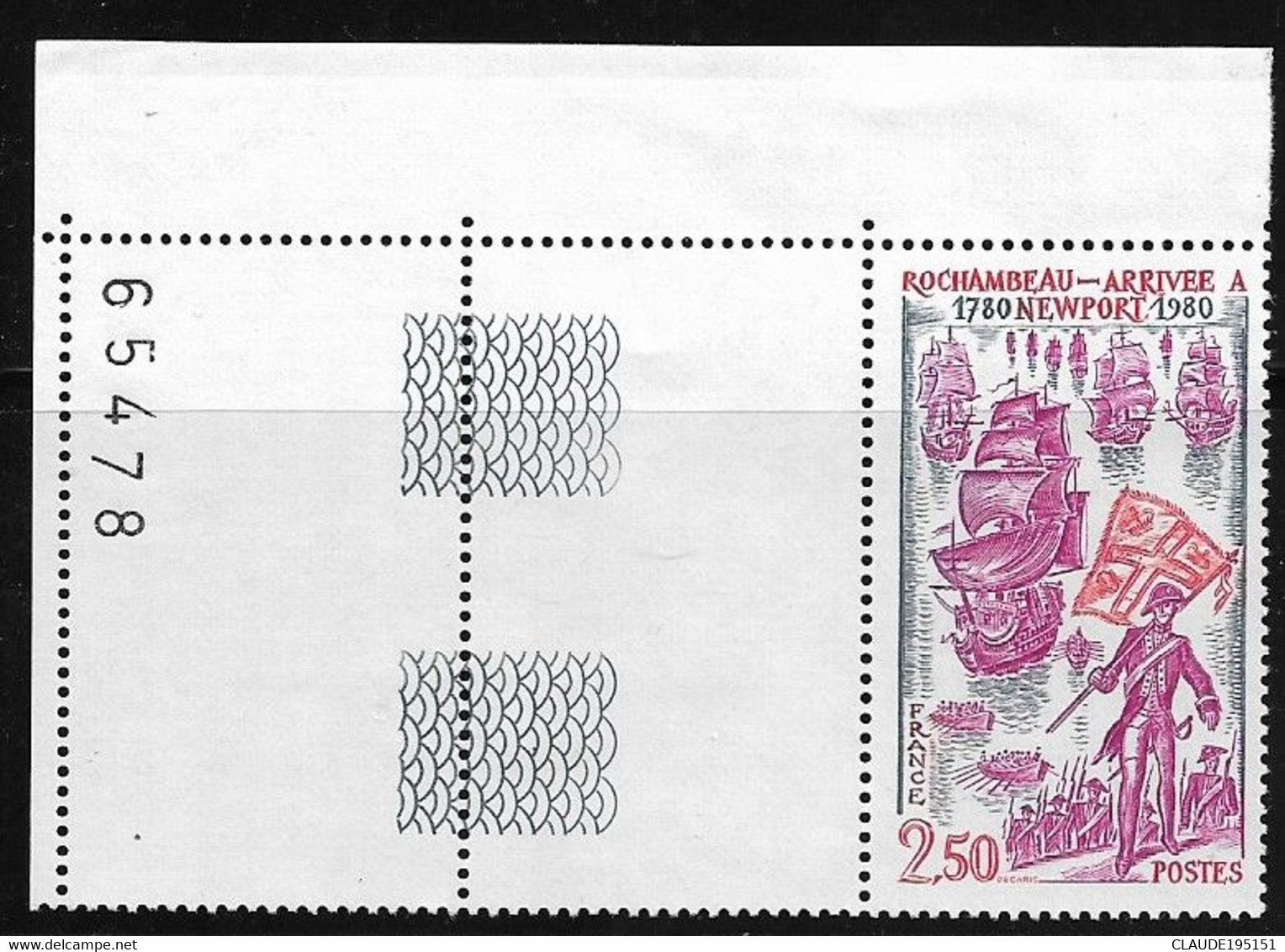 FRANCE 1980  N° 2094**  GOMME D'ORIGINE SANS CHARNIÈRE BORD DE FEUILLE  NEUF TTB      2 SCANS - Unused Stamps