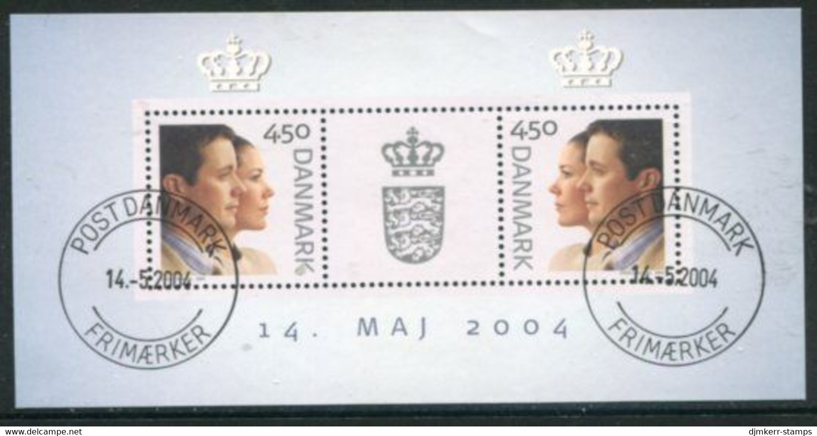 DENMARK 2004 Wedding Of Crown Prince Block Used.  Michel Block 23 - Oblitérés