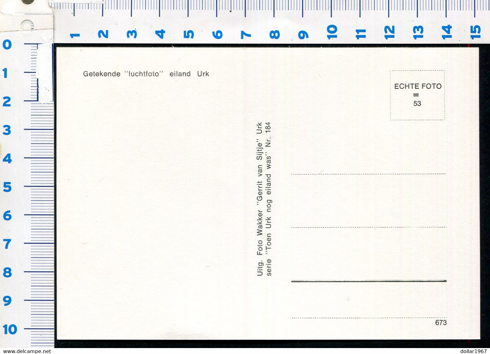 Toen Urk Nog Eilland Was Wakker(Gerrit Van Slijtje) NO: 184  - NOT  Used - Scans For Condition .(Originalscan !!) - Urk