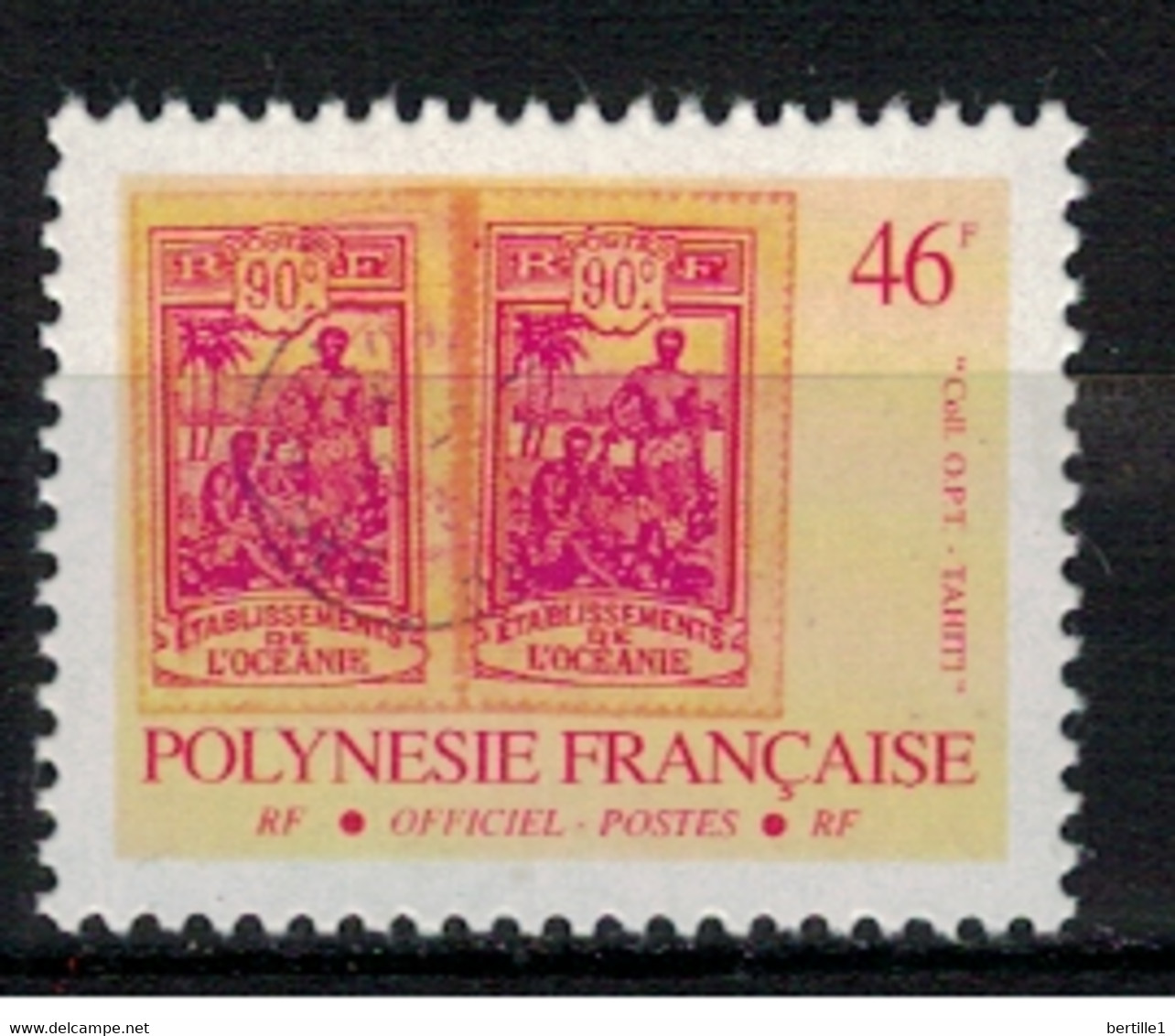 POLYNESIE   N° YVERT   SERVICE    22    NEUF SANS CHARNIERES   ( NSC  3/40 ) - Oficiales