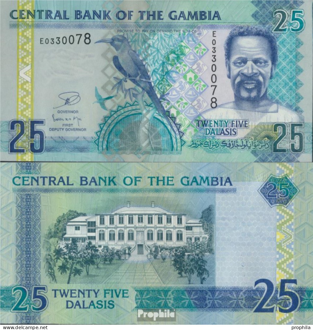 Gambia Pick-Nr: 27c Bankfrisch 2006 25 Dalasis - Gambie