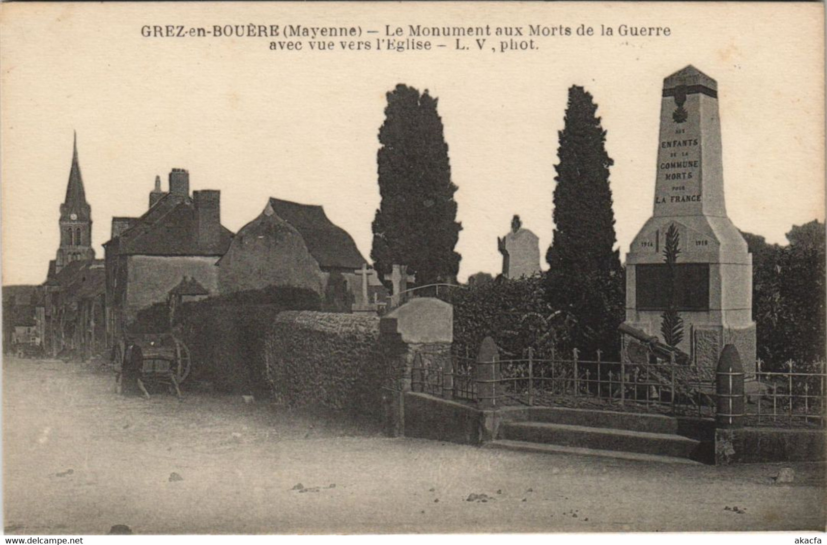 CPA Grez - En Bouere - Le Monument Aux Morts (159982) - Crez En Bouere