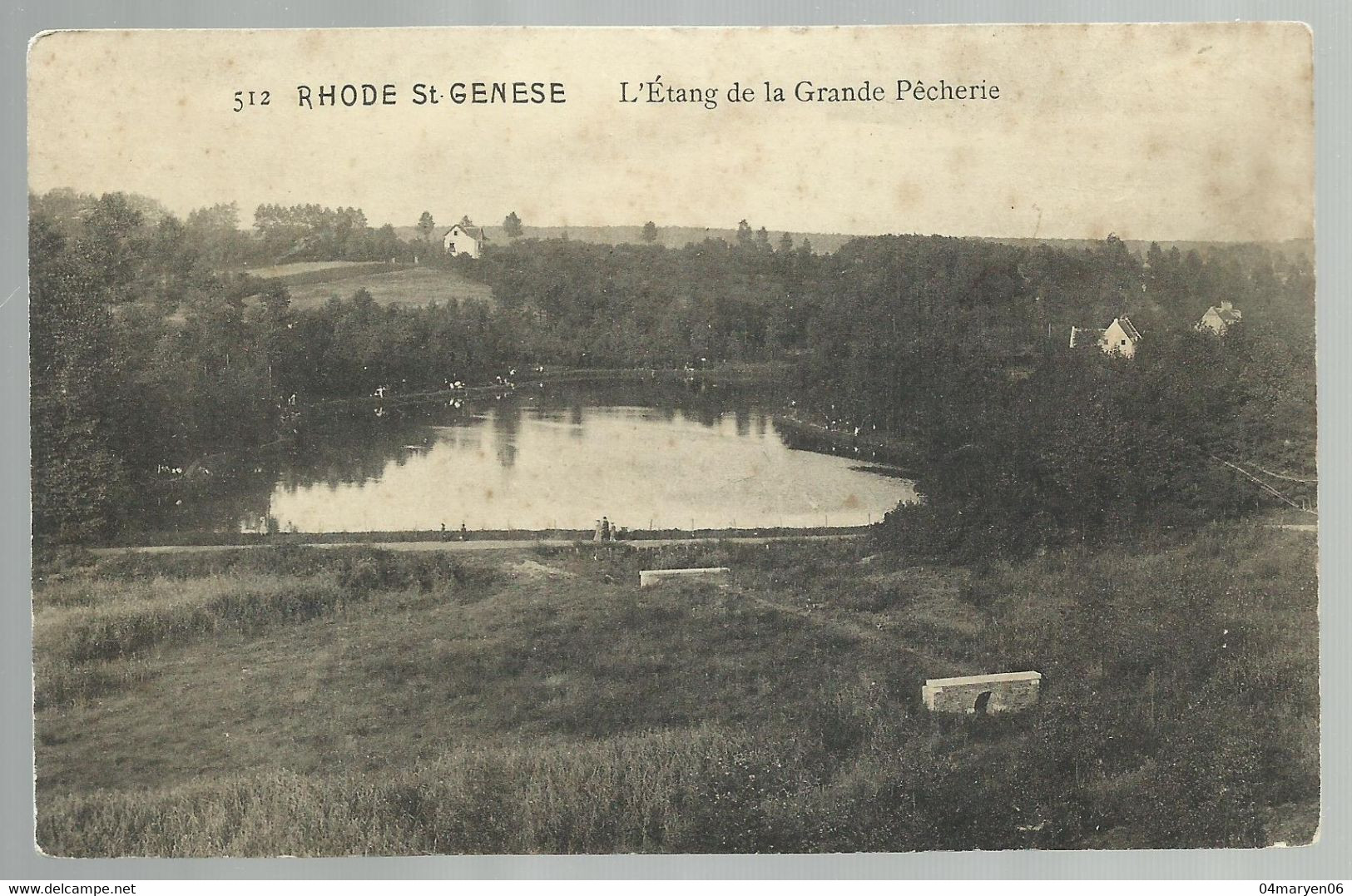 ***  RHODE St GENESE  ***  -  L'Etang De La Grande Pêcherie  -  Zie / Voir Scan - Rhode-St-Genèse - St-Genesius-Rode