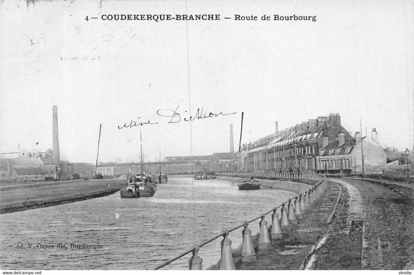 22-2607 : COUDEKERQUE-BRANCHE. CANAL. PENICHE. - Coudekerque Branche