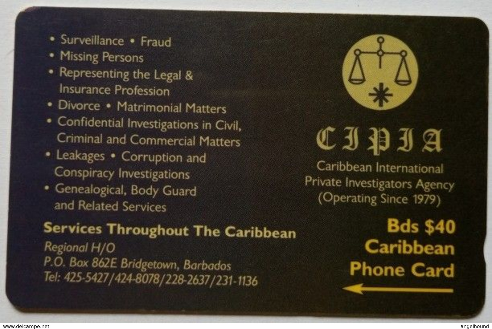 Barbados 263CBDC Bds$40 " CIPIA " - Barbados (Barbuda)