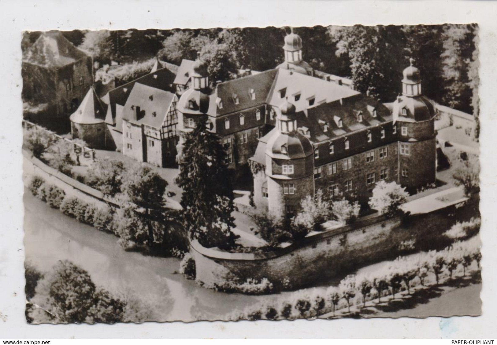 5242 KIRCHEN - FRIESENHAGEN, Schloß Crottorf, Luftaufnahme, 1962 - Kirchen