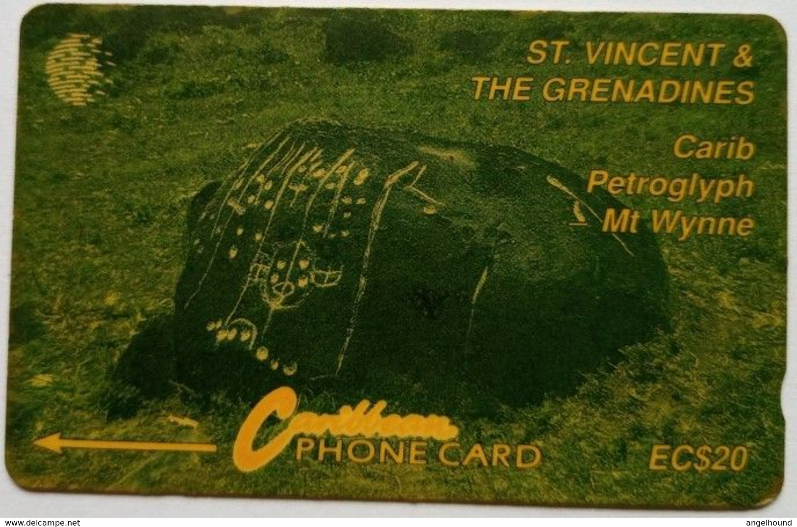 St. Vincent And Grenadines 8CSVC EC$20 " Carib Petroglyph " - Saint-Vincent-et-les-Grenadines