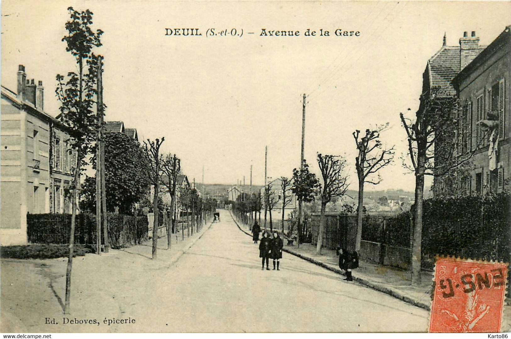 Deuil * Avenue De La Gare * Villageois - Deuil La Barre