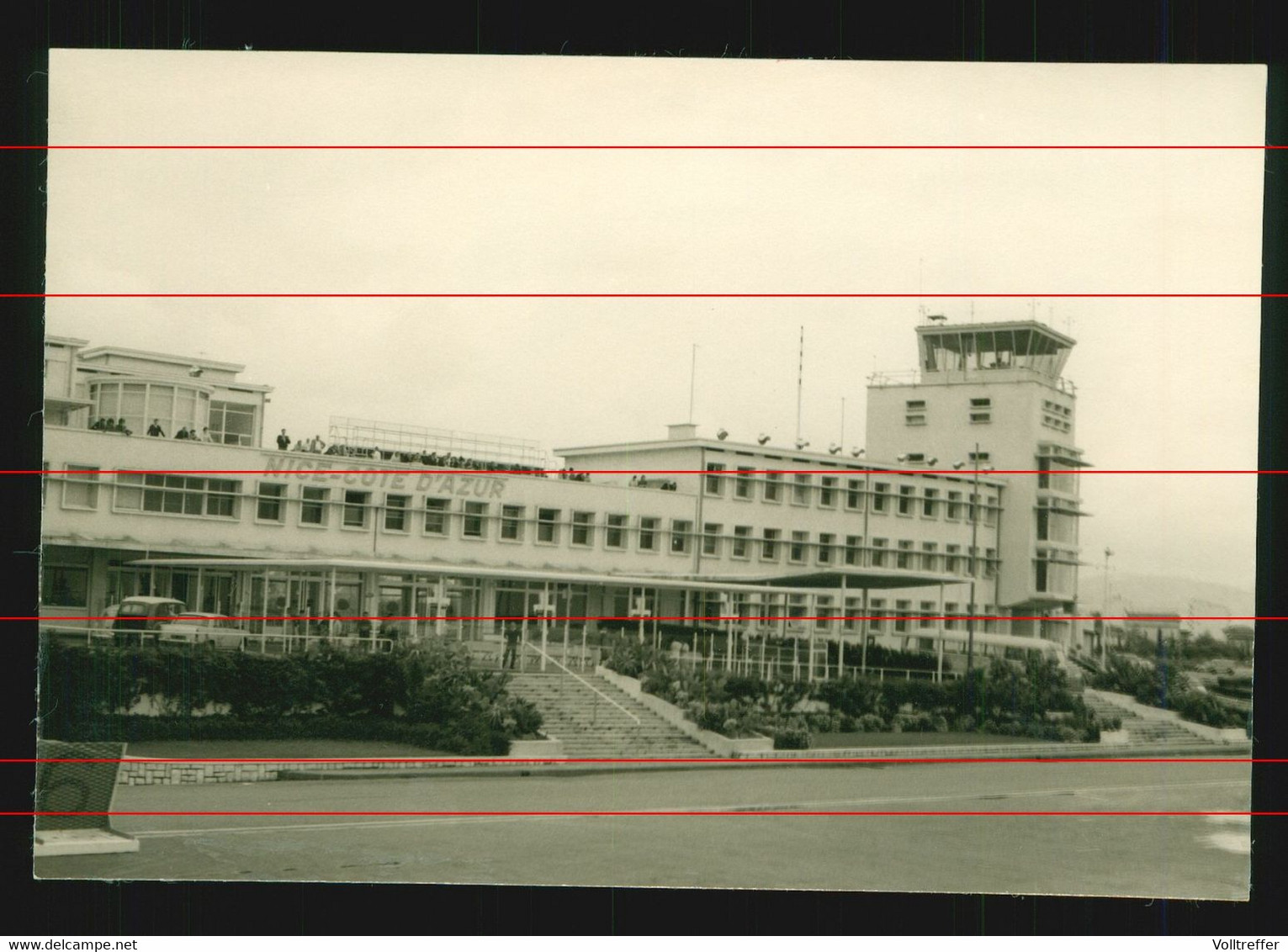 Orig. Foto 60er Jahre - Blick Auf Den Flughafen Nizza Cote D' Azur, Nice Airport - Luchtvaart - Luchthaven