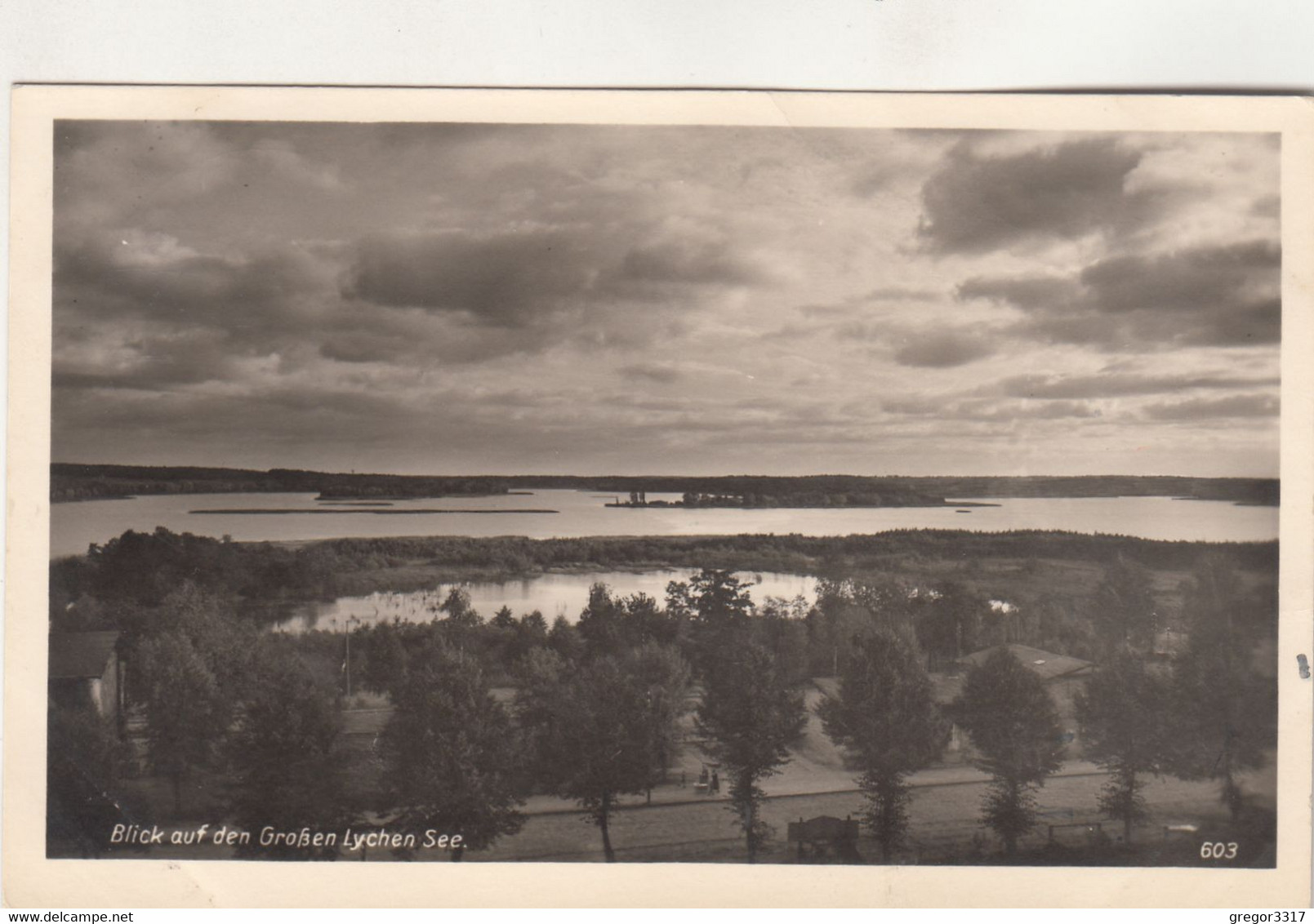 B3938) Blick Auf Den Großen LYCHEN SEE - Gel. LYCHEN - 14.4.1941 - Lychen