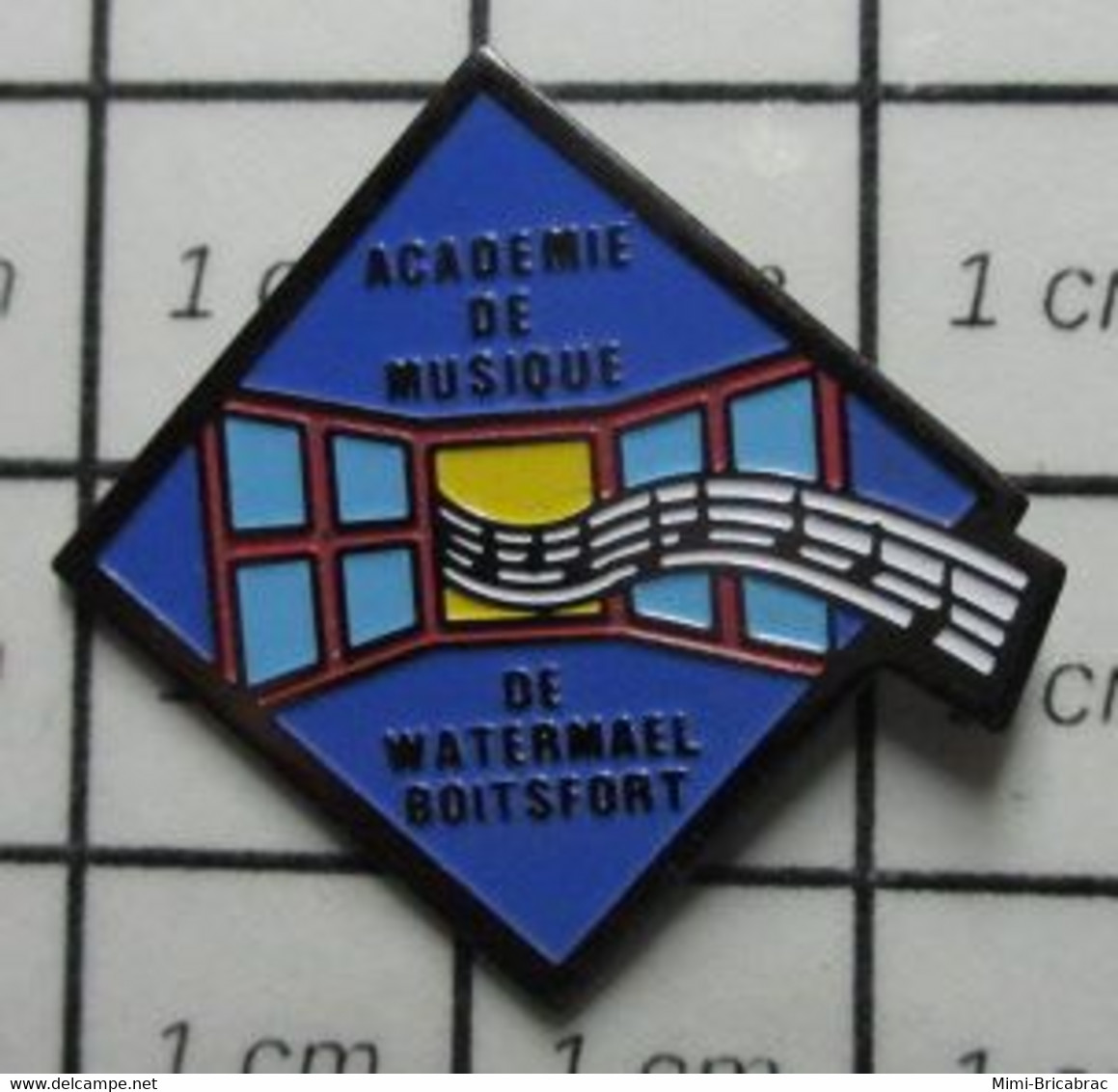 3319 Pin's Pins / Beau Et Rare / THEME : MUSIQUE / ACADEMIE DE MUSIQUE DE WATERMAEL BOITSFORT Région De Bruxelles-Capita - Musique