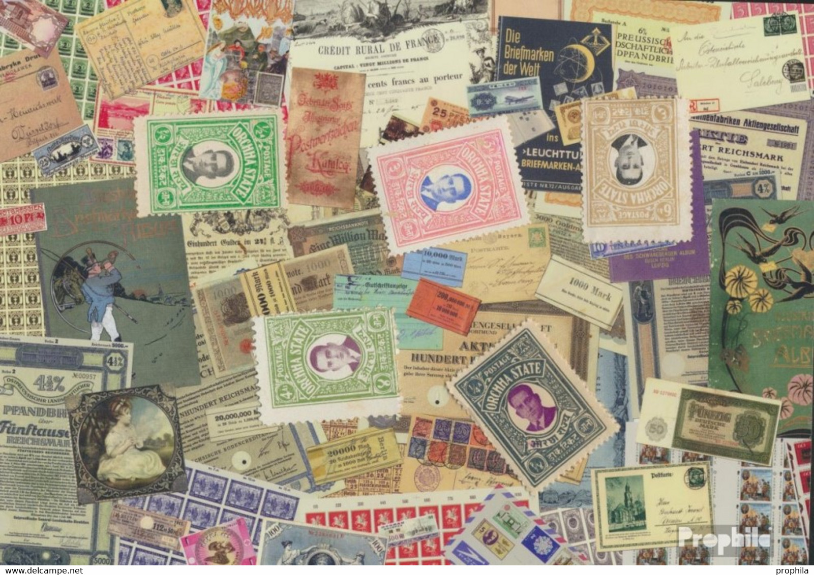 Orchha Briefmarken-5 Verschiedene Marken - Orchha