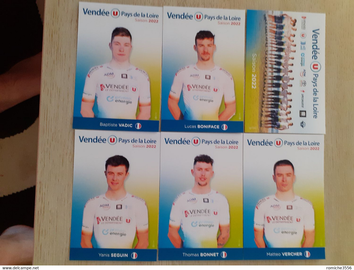 SERIE COMPLETE TEAM VENDÉE U 2022 - Ciclismo