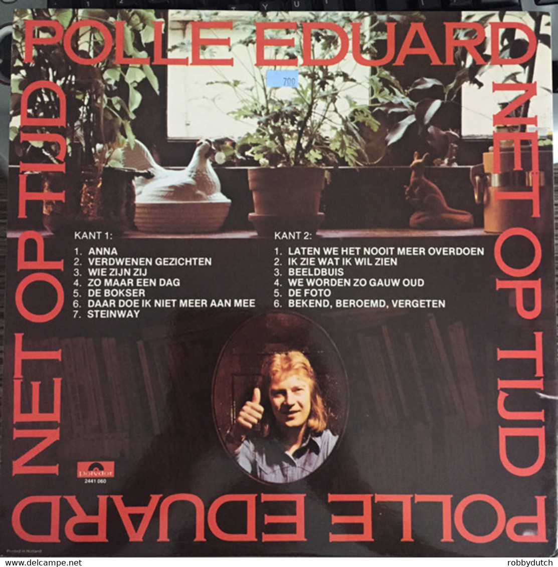 * LP * POLLE EDUARD - NET OP TIJD - Autres - Musique Néerlandaise