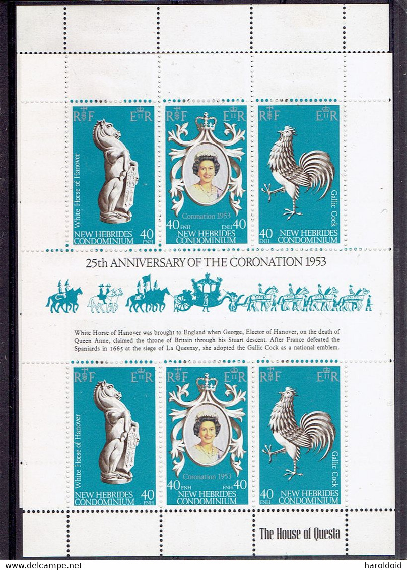 Nouvelles-Hébrides - N°294/295 OB - FEUILLETS N°537A - 540A X CHARNIERES Sur BORD DE FEUILLE - Colecciones & Series