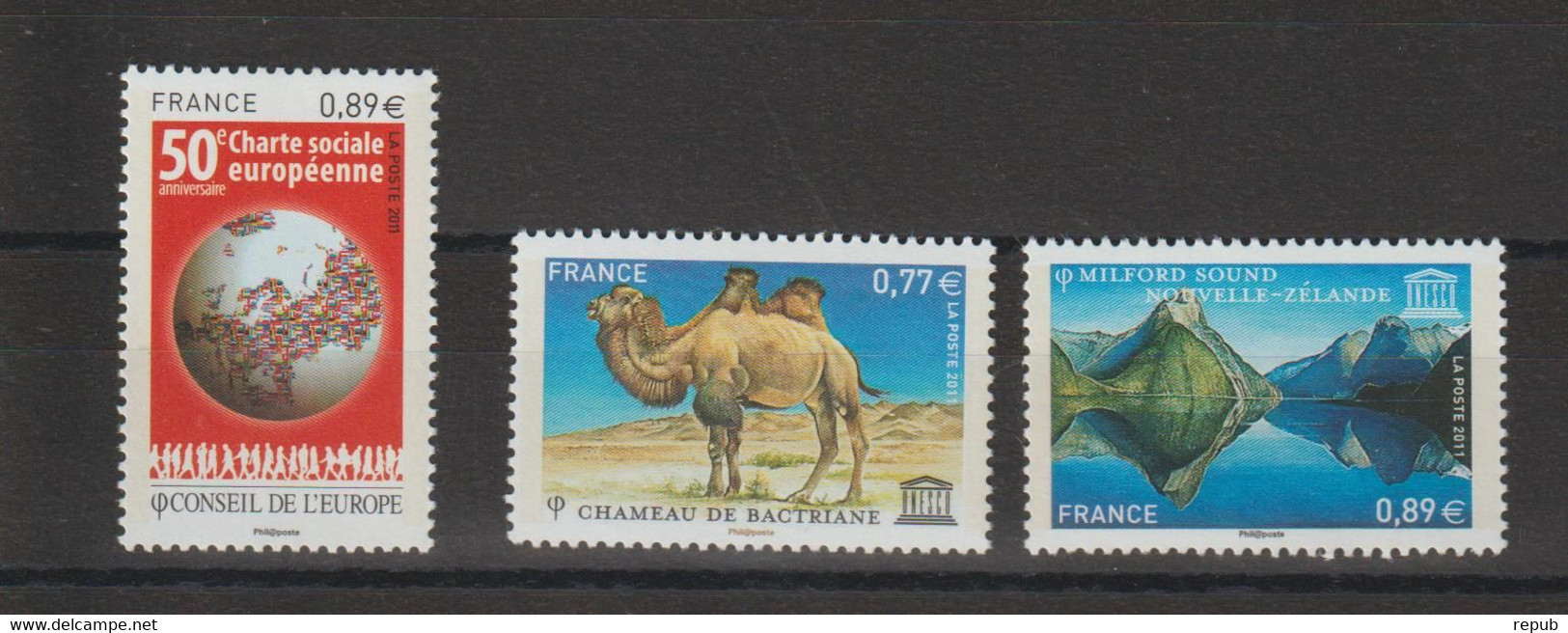 France Service 2011 150 à 152, 3 Val ** MNH - Ongebruikt