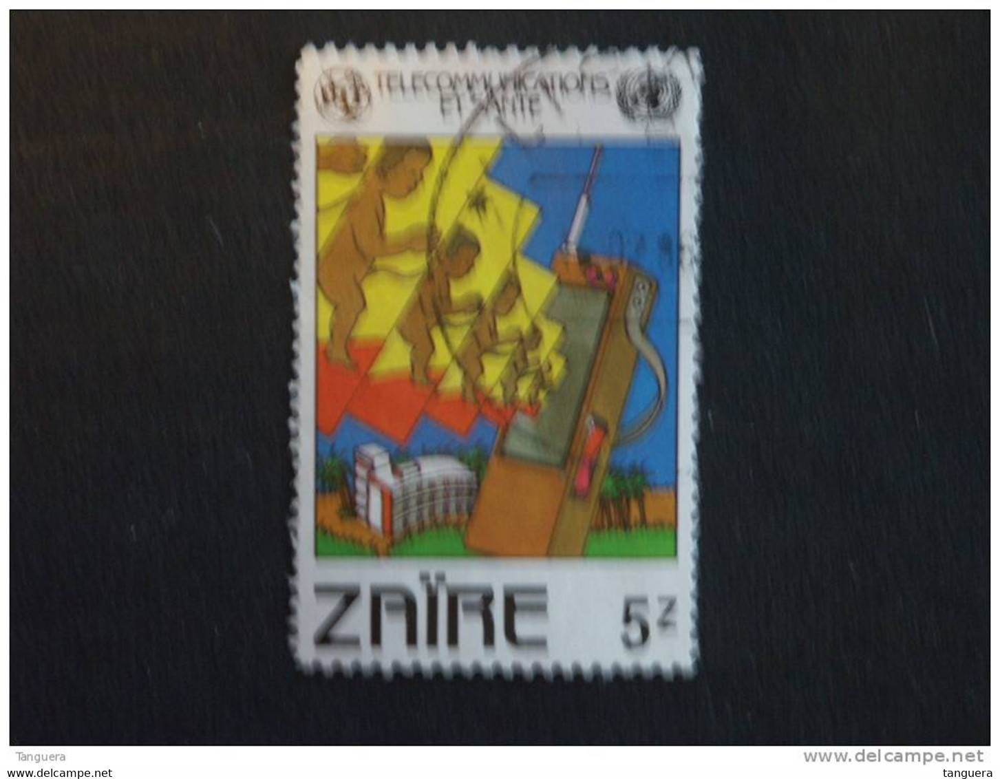 Congo Zaire 1982 Télécomunications Et Santé Soins Périnateux  Yv 1071 COB 1132 O - Used Stamps