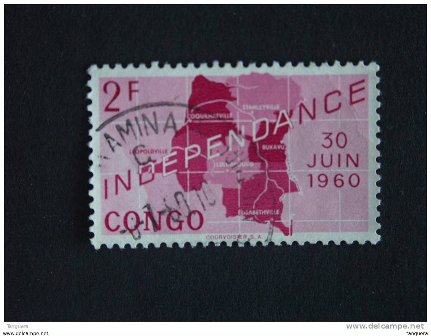 Congo Republique Republiek 1960 Onafhankelijkheid Indépendance Yv COB 376 O - Oblitérés