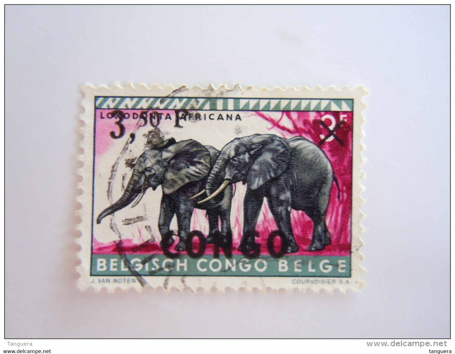 Congo Republiek République 1960 éléphant Olifant 407 O - Oblitérés