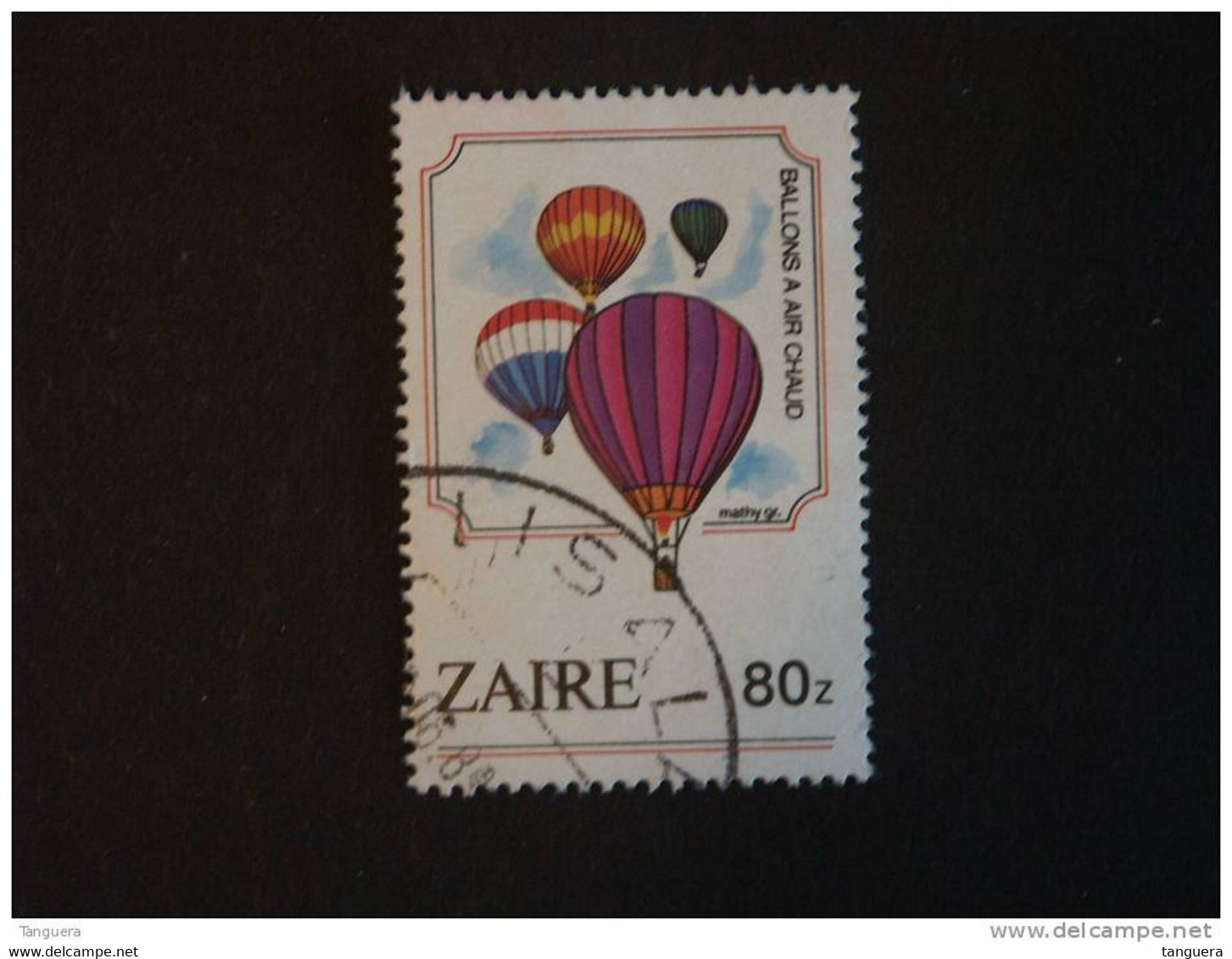 Congo Zaire 1984 Warme Luchtballon Ascensions Dans L'atmosphère Ballon à Air Chaud  Yv 1181 COB 1252 O - Oblitérés