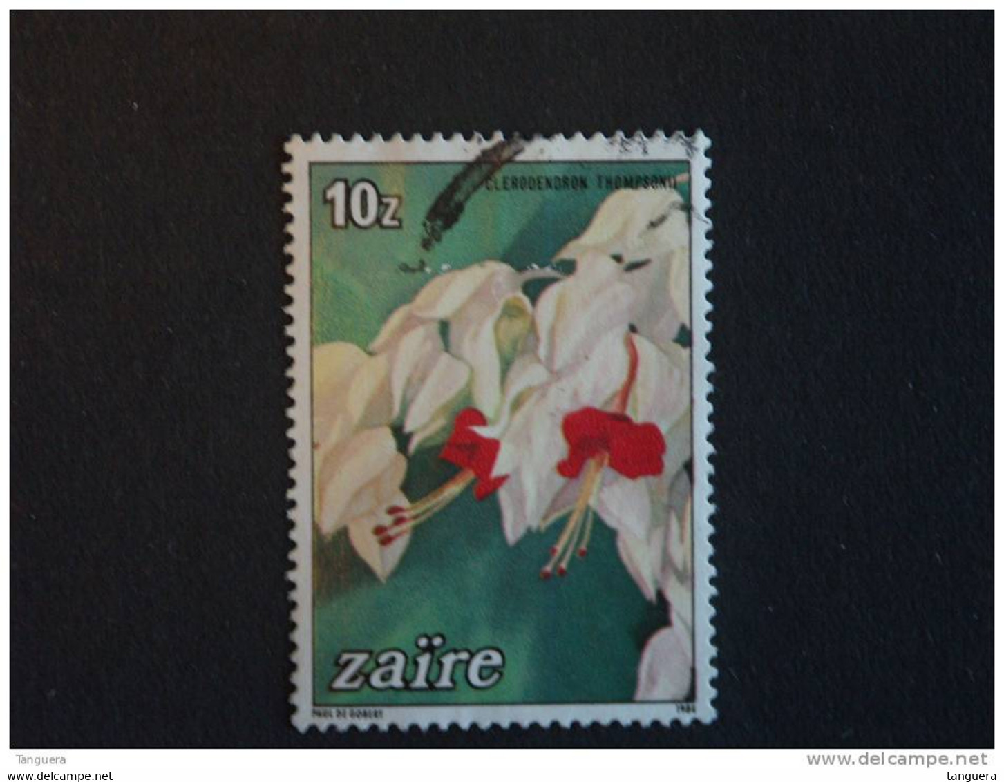 Congo Zaire 1984 Fleurs Bloemen Clerodendron Thomposnii Yv 1165 COB 1235 O - Used Stamps