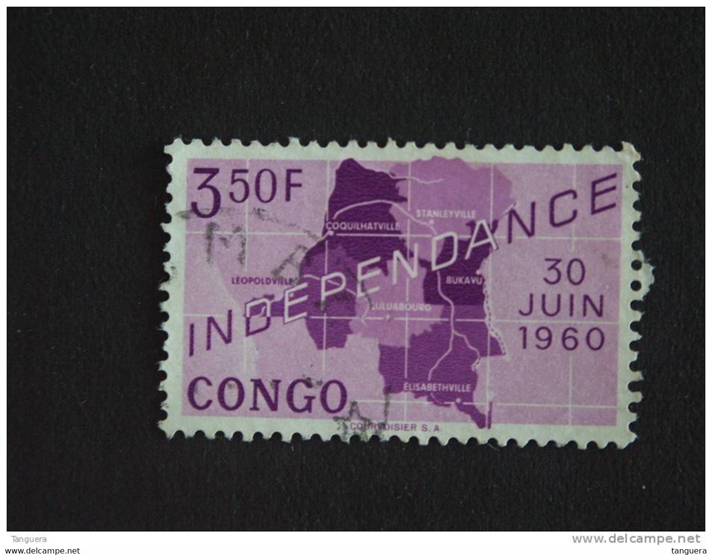 Congo Republique Republiek 1960 Onafhankelijkheid Indépendance Yv COB 377 O - Usados