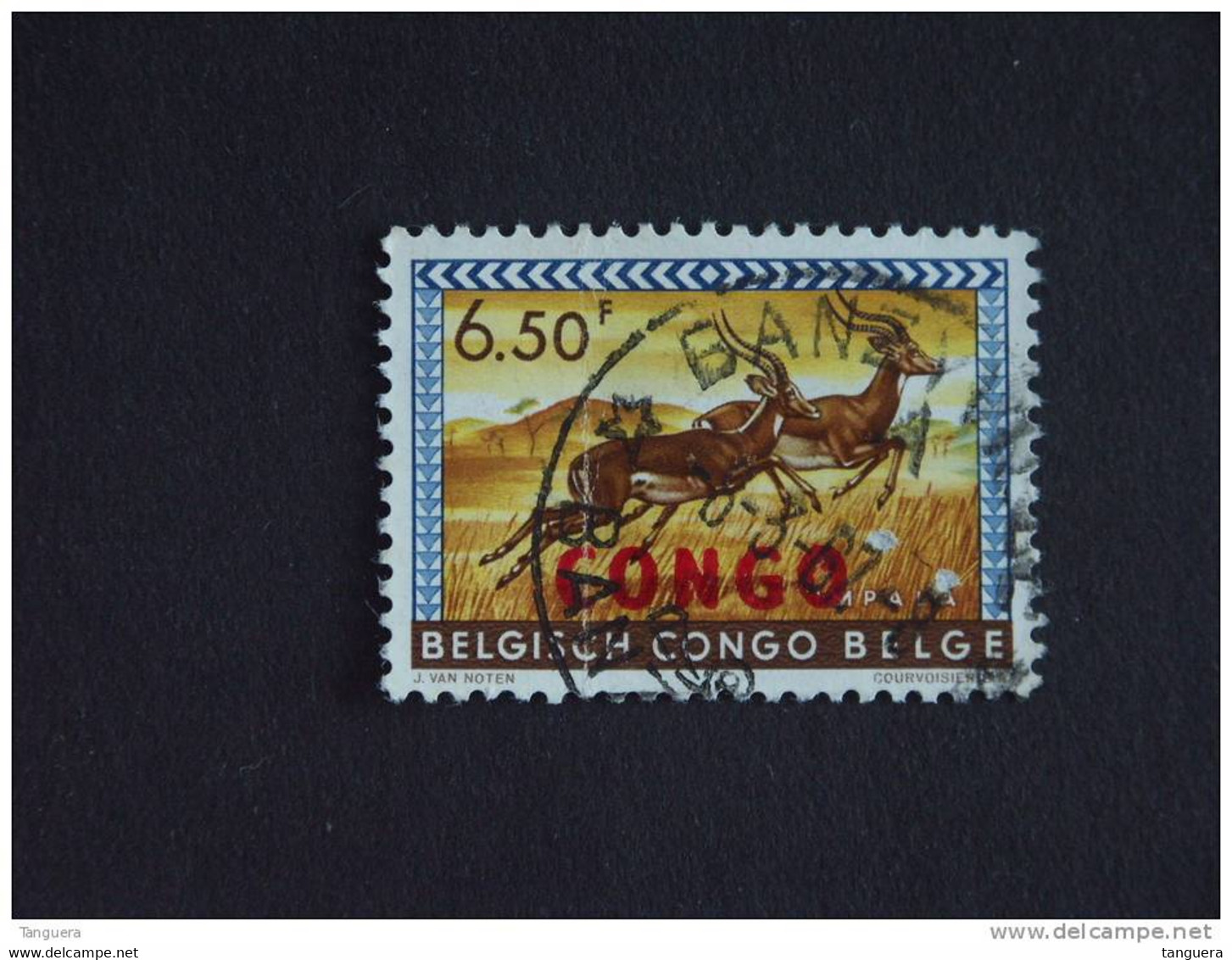 Congo Republique Republiek 1960 Dieren Animaux Impala Yv COB 409 O - Oblitérés