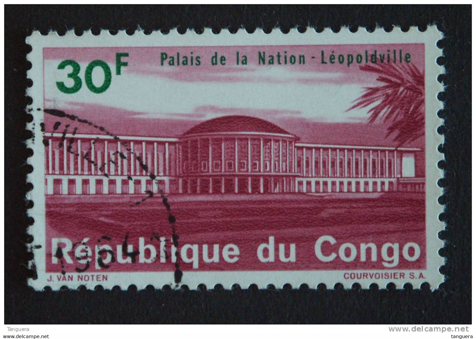 Congo Republique 1964 Palais De La Nation Yv 563 O - Usados