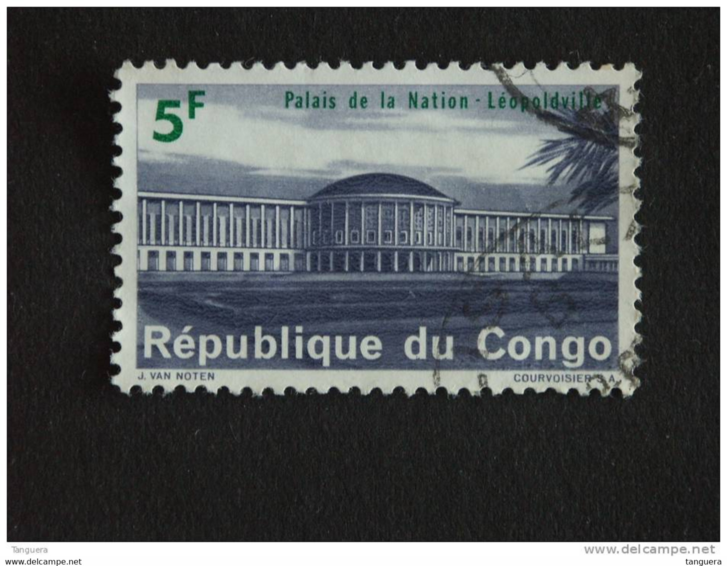 Congo Republique 1964 Palais De La Nation Yv 556 O - Usados