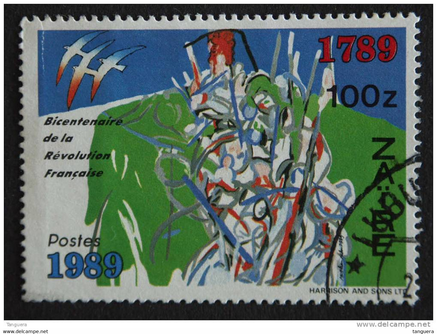 Congo Zaire 1990 Bicentenaire De La Révolution Française 200 Verjaring Franse Revolutie Yv 1253 COB 1333 O - Usados