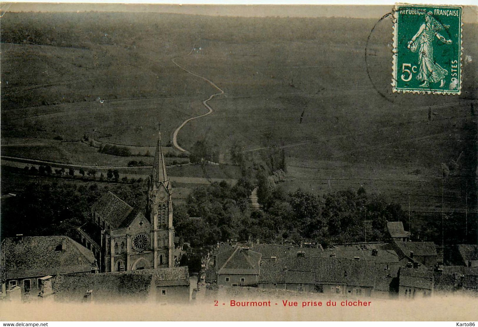 Bourmont * Vue Du Village Prise Du Clocher De L'église - Bourmont