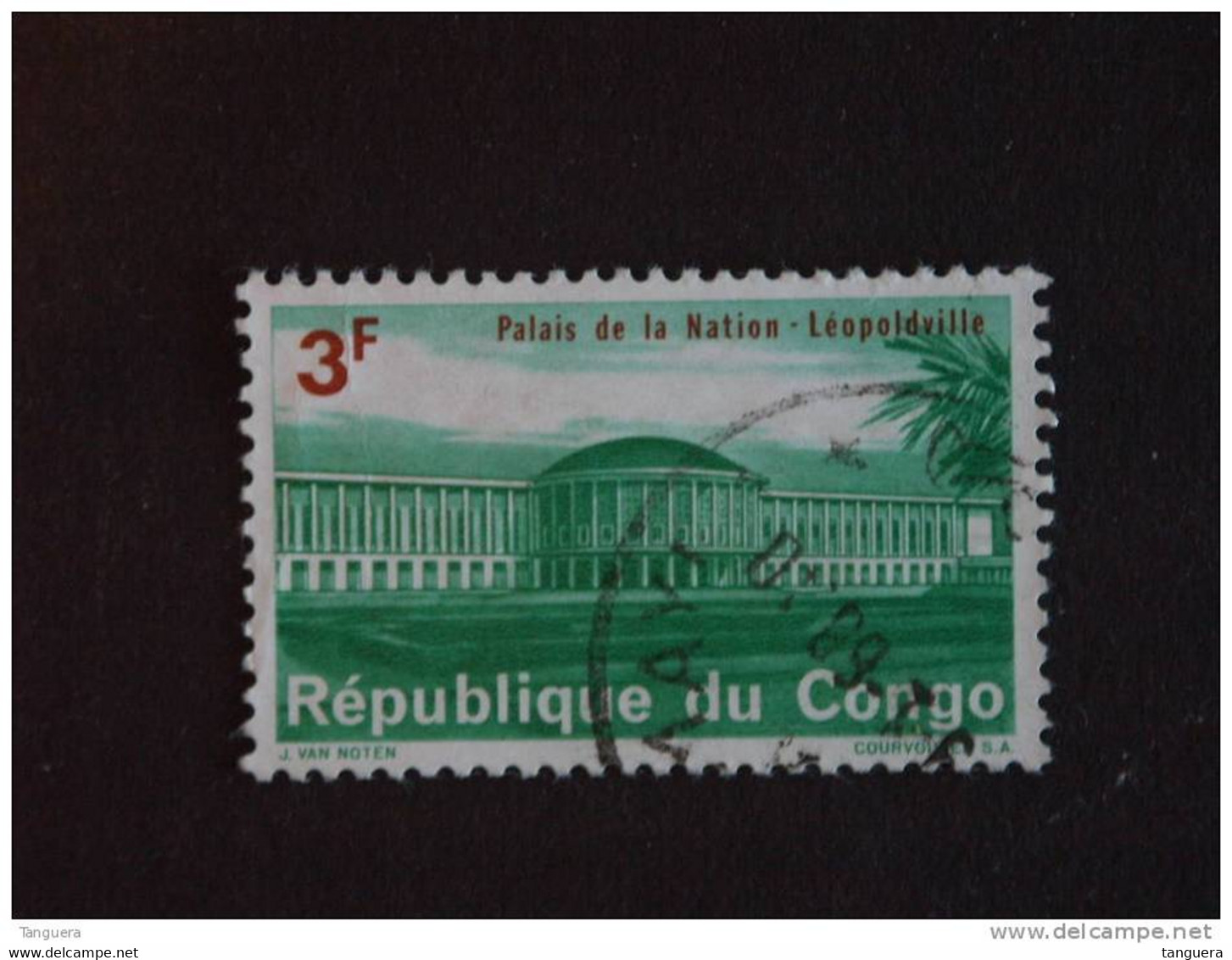 Congo Republique 1964 Palais De La Nation Yv 554 O - Usati