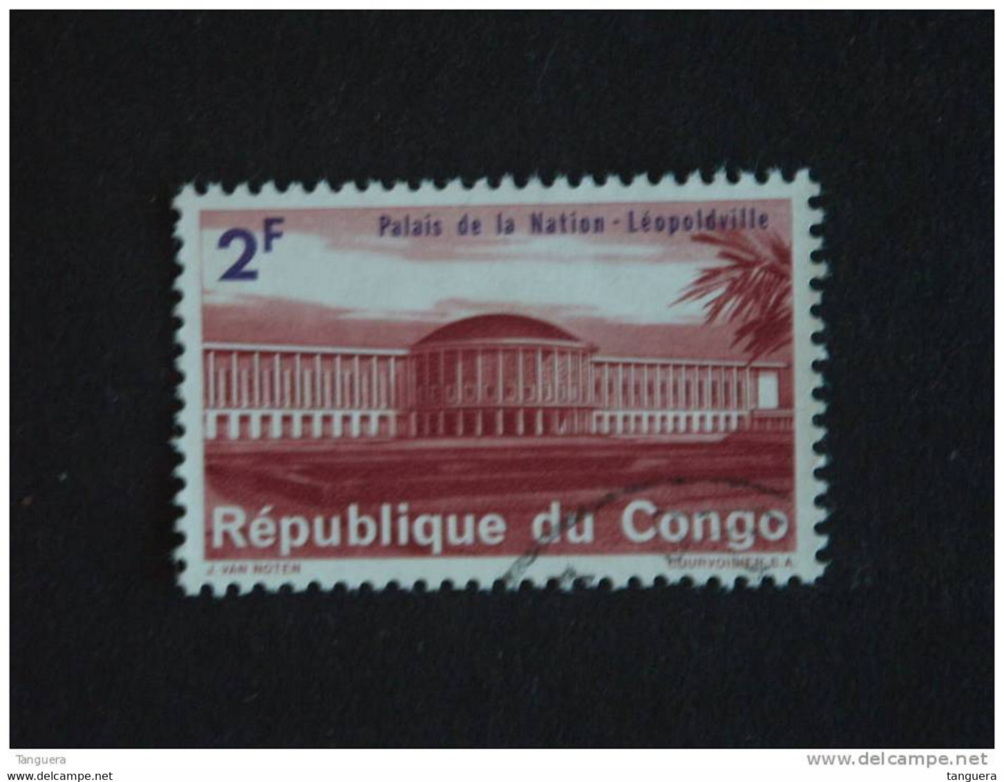 Congo Republique 1964 Palais De La Nation Yv 553 O - Used Stamps