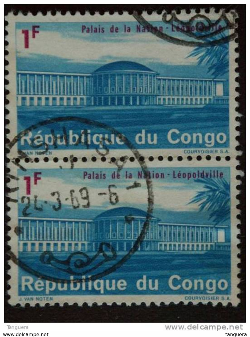 Congo Republique 1964 Palais De La Nation 2 X Yv 552 O - Oblitérés