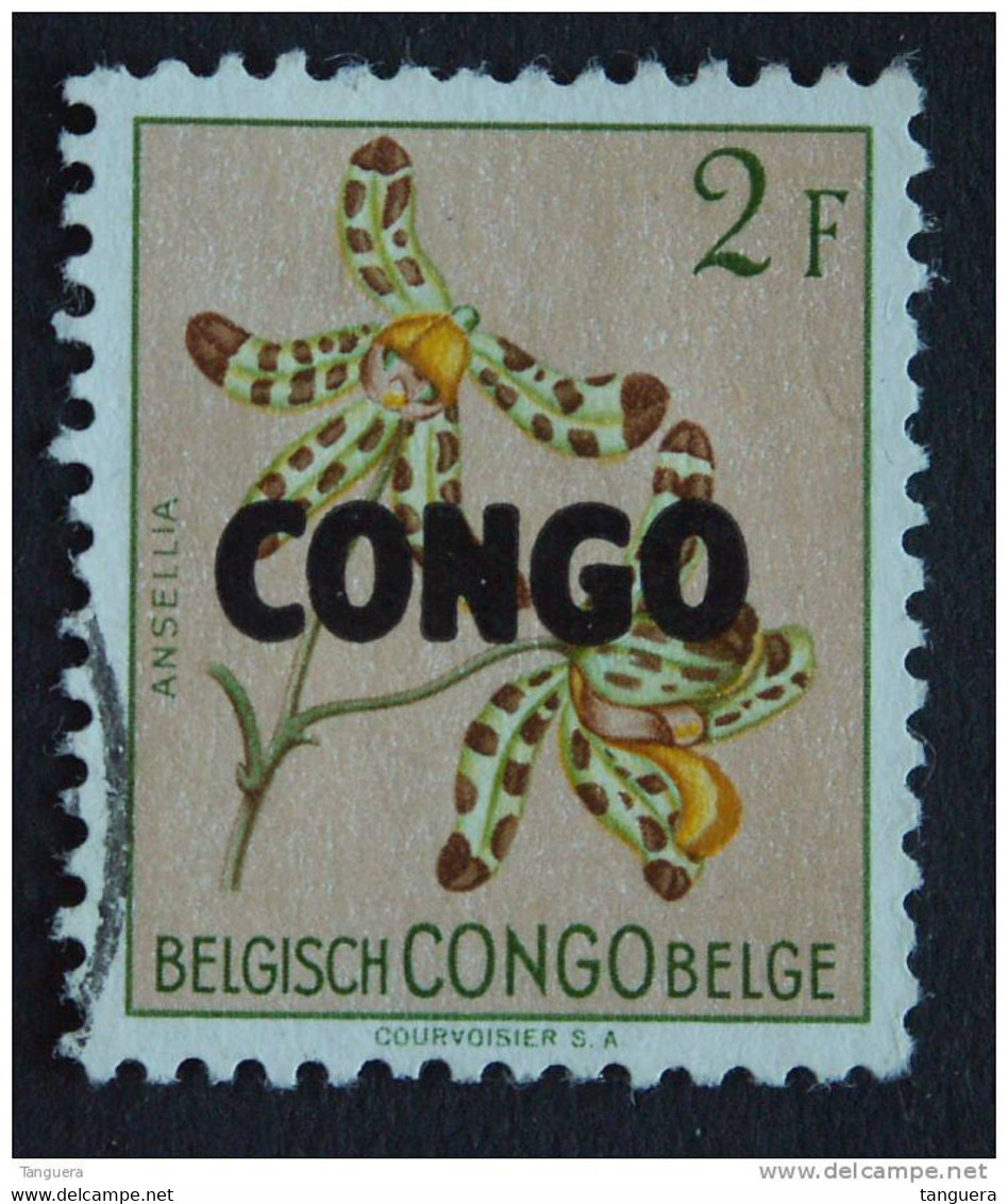 Congo Republique 1960 Bloemen Fleurs Orchidée Yv 390 O - Usati