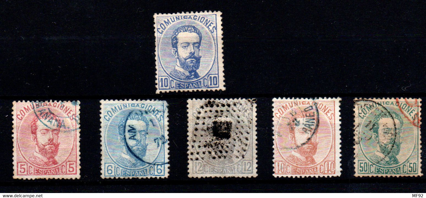 España Nº 121, 118/9, 122, 125/6. Año 1872 - Unused Stamps