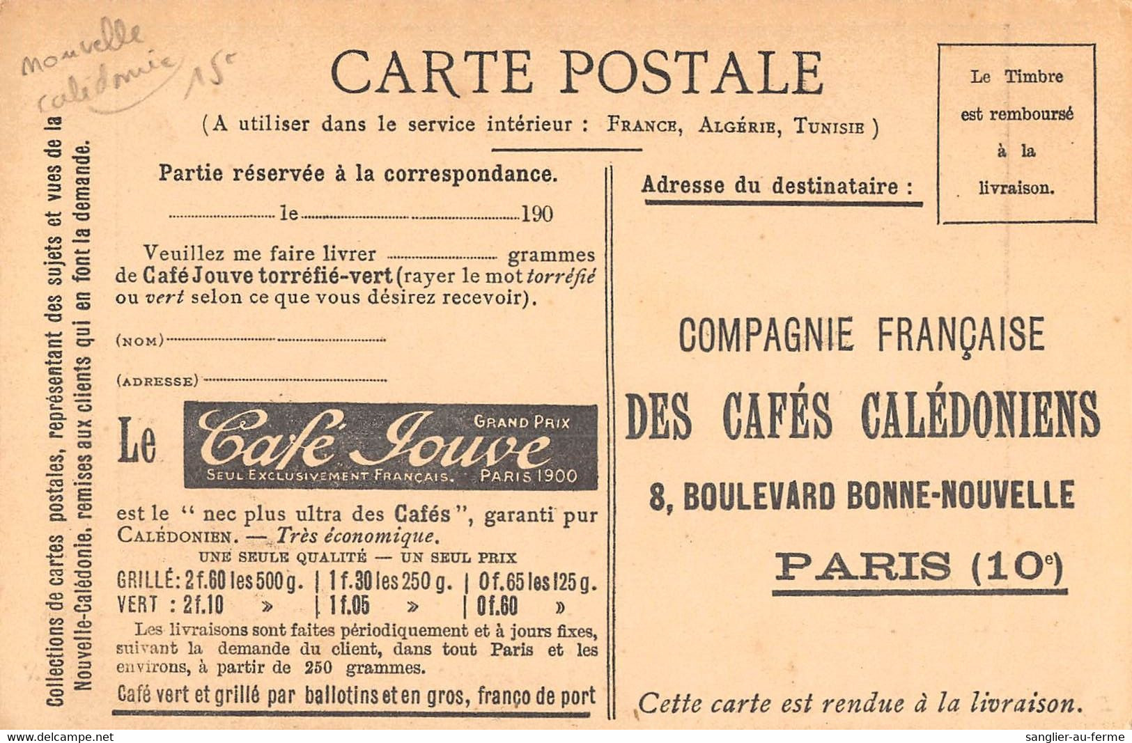 CPA NOUVELLE CALEDONIE LE BAGNE LE PERRUQUIER - Nouvelle Calédonie