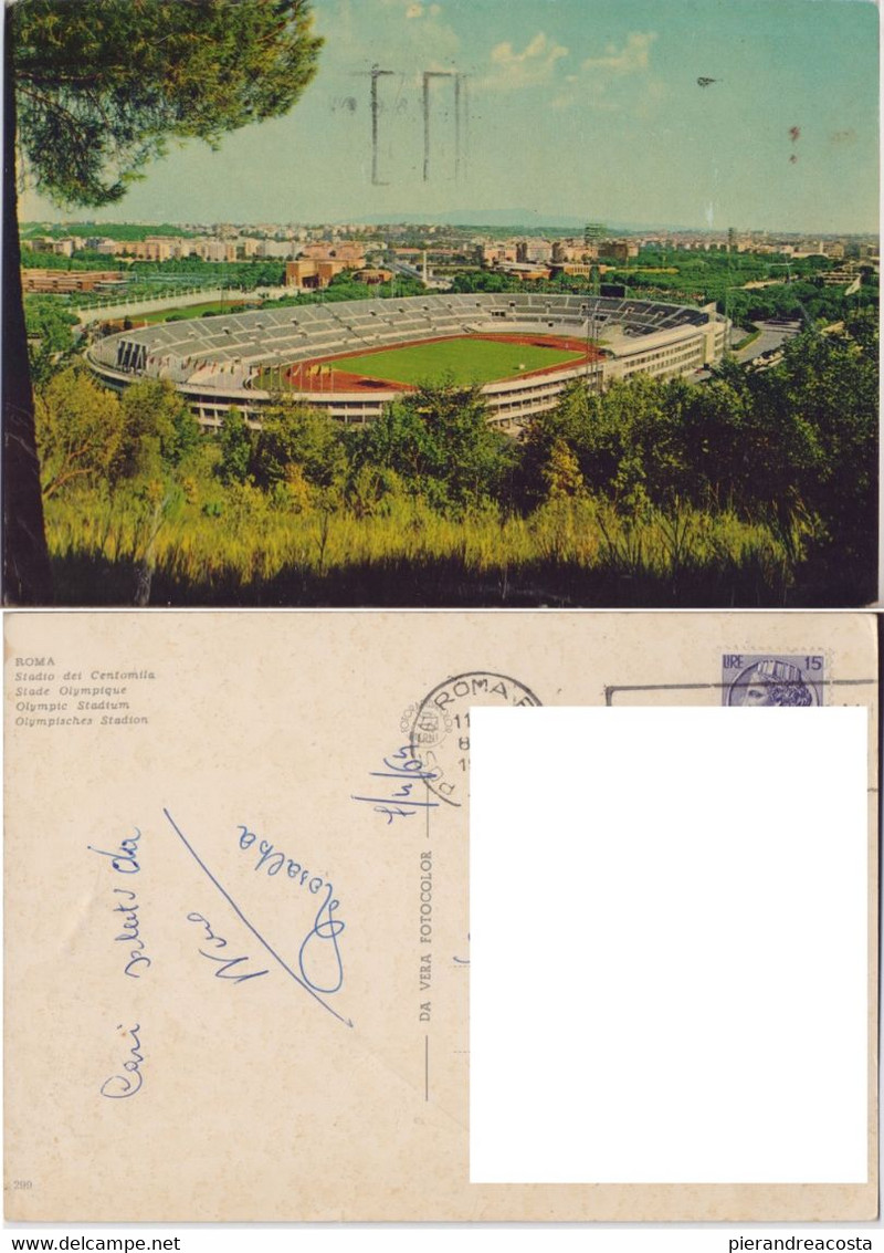 Roma. Stadio Dei Centomila. Viaggiata 1964 - Stades & Structures Sportives