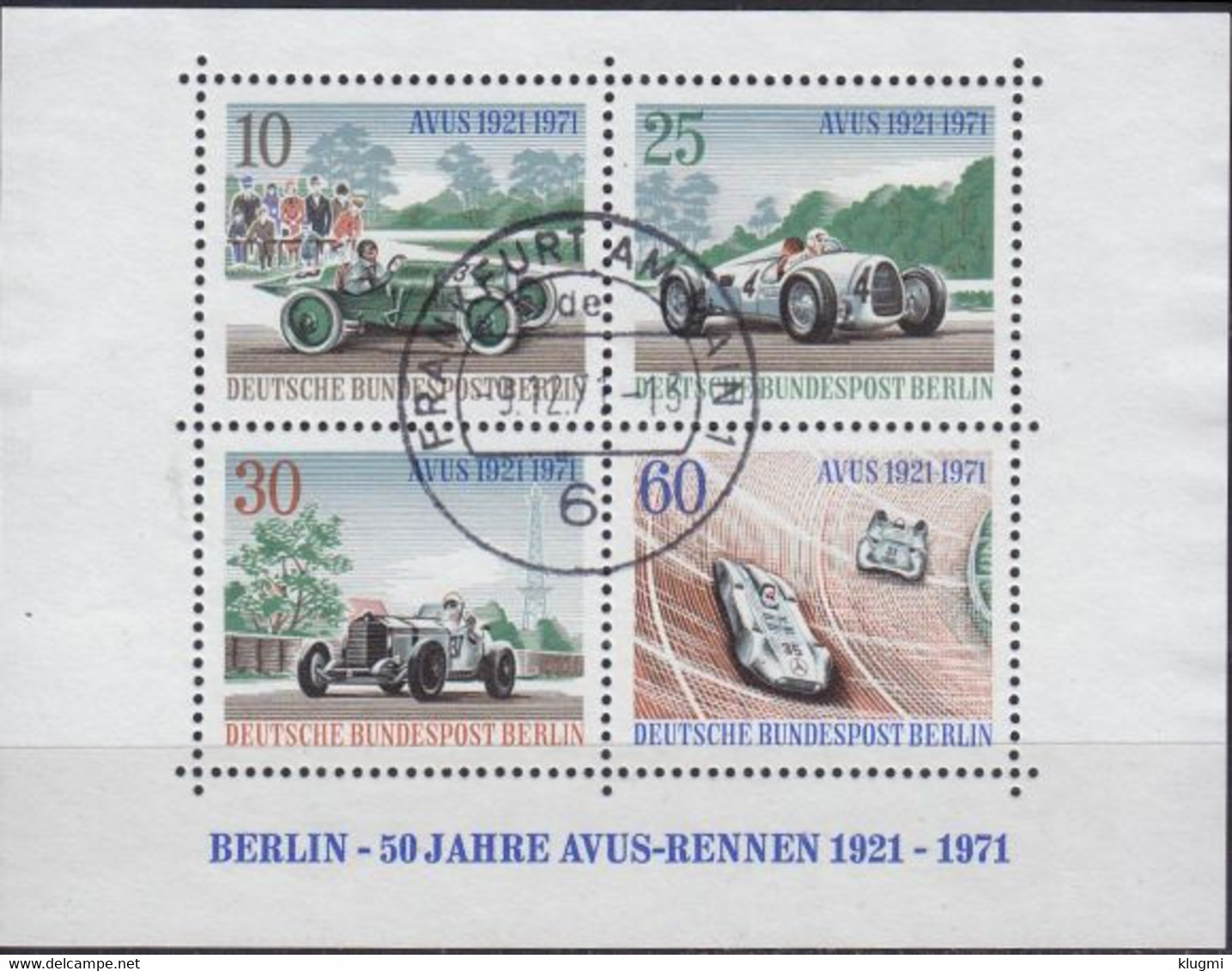 GERMANY BERLIN [1971] MiNr 0397-00 Block 3 ( O/used ) Auto - Gebraucht