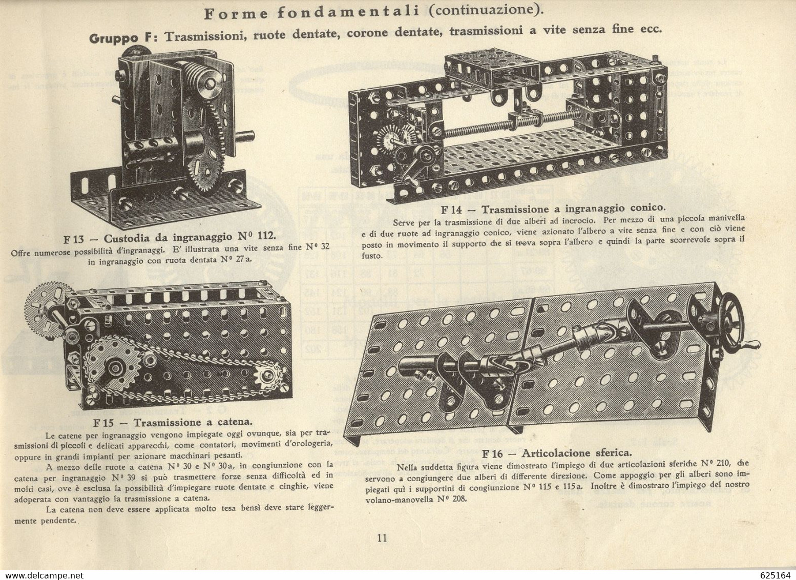 Catalogue MÄRKLIN 1938  Giochi Di Costruzioni (Meccano)  Elex Manuale 71a - En Italien - Unclassified