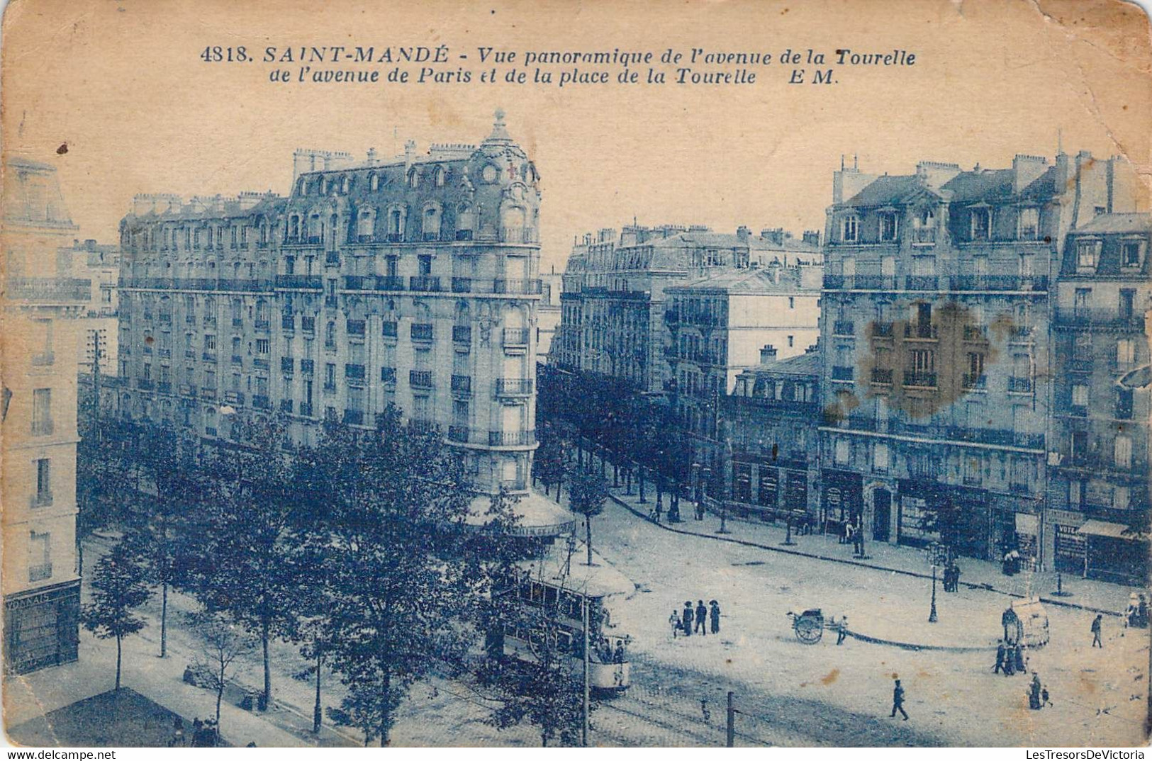 CPA - SAINT MANDE - Vue Panoramique De L'avenue De La Tourelle, De L'avenue De Paris Et De La Place De La Tourelle Animé - Saint Mande